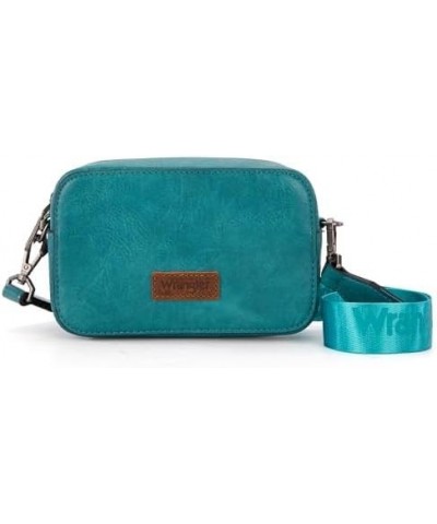 RFID Blocking Crossbody Purses for Women Cell Phone Wallet with Credit Card Slots W Turquoise $19.94 Crossbody Bags