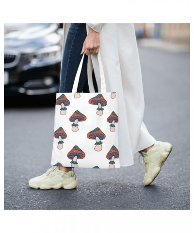 Mushrooms Single Shoulder Fashion Canvas Tote Shopping Bags Handbags For Men And Women Mushrooms23 $10.73 Totes