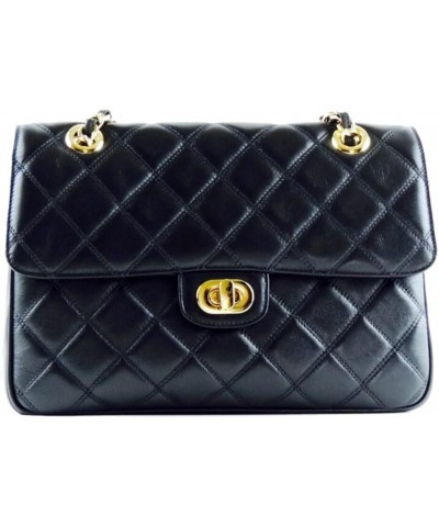 Camilla Quilted Leather Handbag Black / Silver $123.30 Crossbody Bags