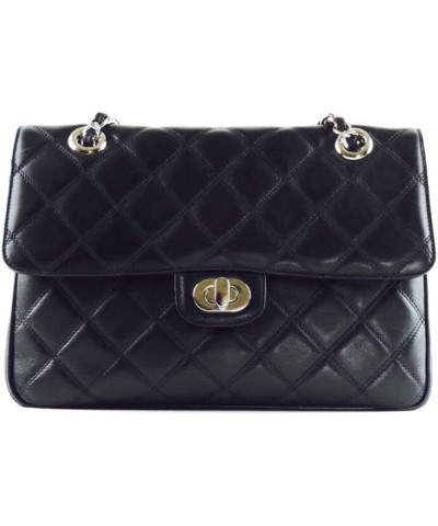 Camilla Quilted Leather Handbag Black / Silver $123.30 Crossbody Bags