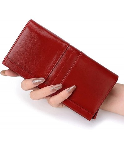 Wallet,Card Bag,Female Wallet Coin Purse Leather Women Wallet Small Zipper Purse Clamp Phone Card Holder Passport Holder (Blu...