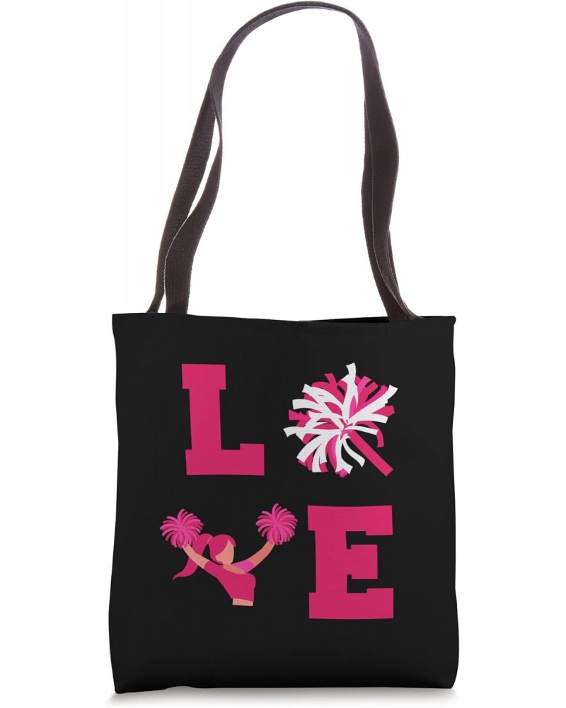 Cheerleading Bag LOVE Cheer Accessory for Cheerleaders Tote Bag $11.56 Totes