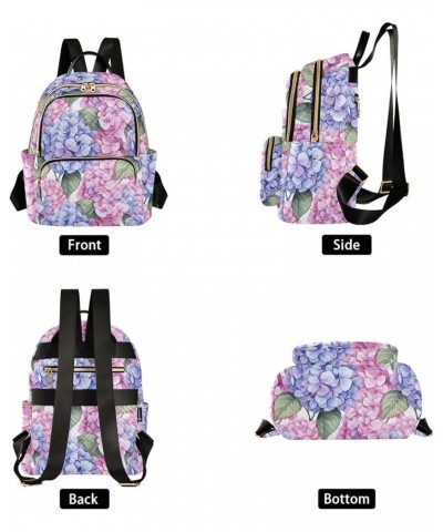 Watercolor Bright Flower Fashion Backpack Purse for Women, Casual Daypacks, Ladies Gift for Traveling Hiking Multicolor Mediu...