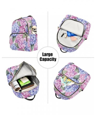 Watercolor Bright Flower Fashion Backpack Purse for Women, Casual Daypacks, Ladies Gift for Traveling Hiking Multicolor Mediu...