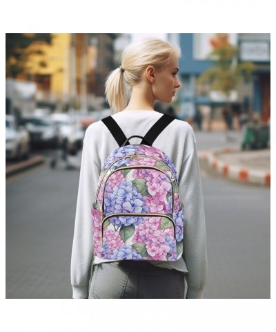 Watercolor Bright Flower Fashion Backpack Purse for Women, Casual Daypacks, Ladies Gift for Traveling Hiking Multicolor Mediu...