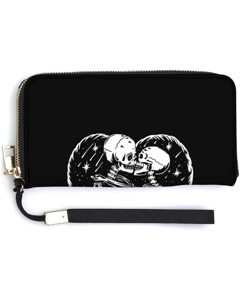 Long Clutch Wallet, Long Handbag with Wristlet Strap, PU Leather Zip Purse Multi 2 $19.03 Wristlets