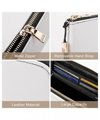 Long Clutch Wallet, Long Handbag with Wristlet Strap, PU Leather Zip Purse Multi 2 $19.03 Wristlets