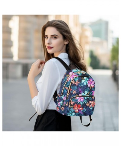 Small Backpack for Women Travel Bag Tropical Hawaiian Hibiscus Flowers Daypack Purse Fashion Shoulder Bag Rucksack Small A74 ...