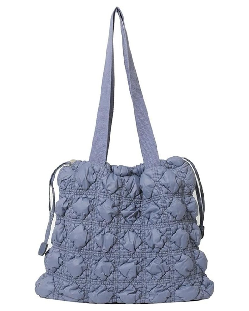 Trendy Cloud Bag for Women Puffer Quilted Hobo Shoulder Bag Satchel Purse Tote Handbag Large Capacity Blue $23.38 Totes