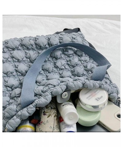 Trendy Cloud Bag for Women Puffer Quilted Hobo Shoulder Bag Satchel Purse Tote Handbag Large Capacity Blue $23.38 Totes