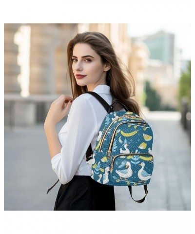 Goose Fashion Backpack Purse Ladies Fashion Rucksack Travel Shoulder Bag Casual Daily Backpack Work College Bag Small $16.28 ...