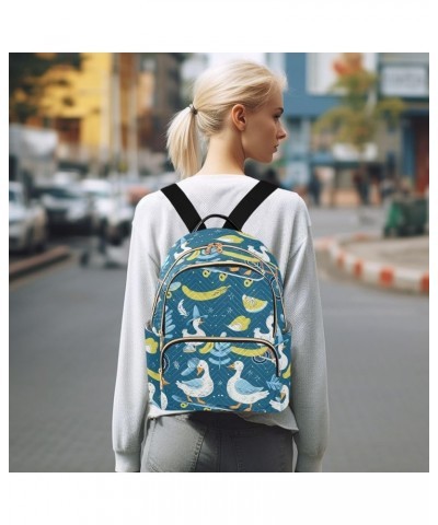 Goose Fashion Backpack Purse Ladies Fashion Rucksack Travel Shoulder Bag Casual Daily Backpack Work College Bag Small $16.28 ...