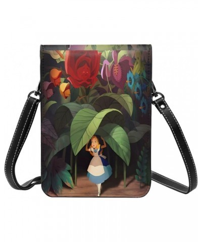 Alice Fairy Cartoon Small Crossbody Cell Phone Bag for Women's Wonderland Portable Shoulder Bag Cartoon Handbag Purse $21.82 ...