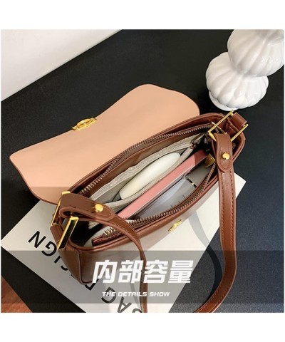 Women Small Shoulder Bag Leather Purse Handbags Classic Crossbody Bags Fashion Ladies Tote Clutch Underarm Bag (White) Brown ...