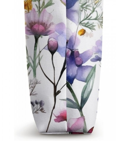 Watercolor Wildflowers Bouquet Floral Nature Tote Bag $10.32 Totes