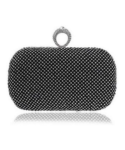 Rhinestone Evening Clutch Black $22.79 Evening Bags