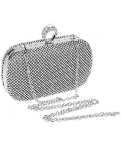 Rhinestone Evening Clutch Black $22.79 Evening Bags