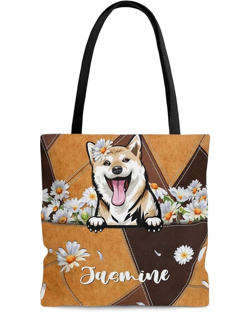 Personalized Dog Mom Tote Bag - Custom Women Bag Shoulder, Dog Mom Gifts, Gift for Dog Lover, Women Bag Shoulder Shiba Inu $1...