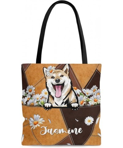 Personalized Dog Mom Tote Bag - Custom Women Bag Shoulder, Dog Mom Gifts, Gift for Dog Lover, Women Bag Shoulder Shiba Inu $1...