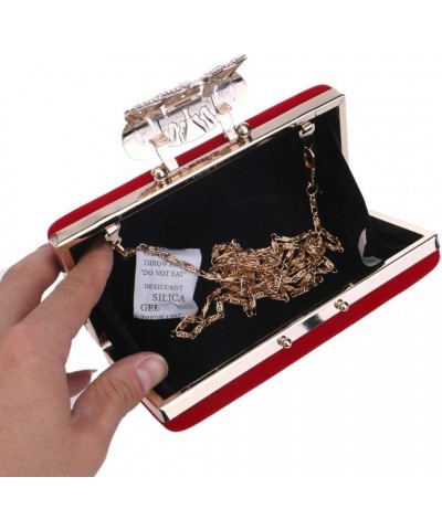 Evening Bag Women Clutches Purse Chain Dress Handbag Crystal Wedding Black $32.61 Evening Bags