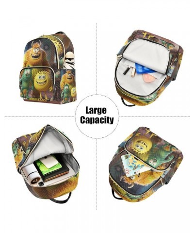 Green Monster on a Sofa Women s Fashion Backpacks, Festival Backpack, Adult Backpacks for Women, M Monsters-1 Small $16.33 Ba...