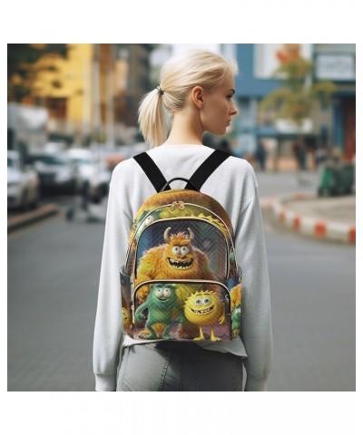 Green Monster on a Sofa Women s Fashion Backpacks, Festival Backpack, Adult Backpacks for Women, M Monsters-1 Small $16.33 Ba...