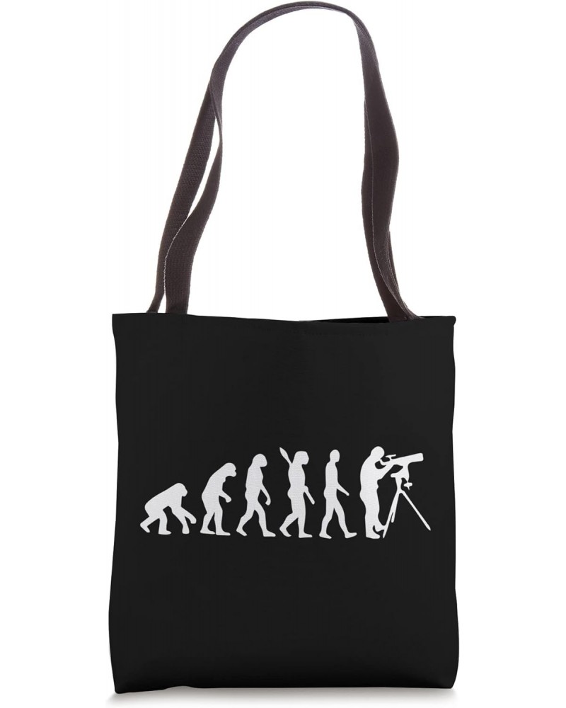 Funny Evolution Of Man Astronomy Tee for Astronomers Tote Bag $12.51 Totes