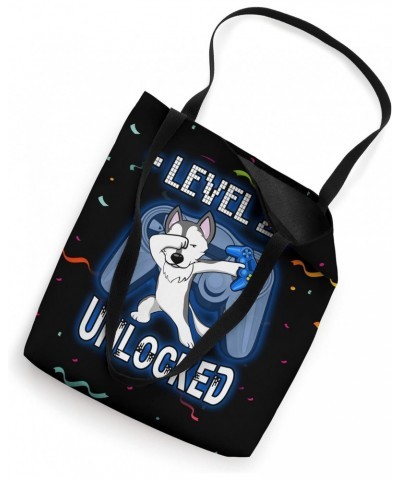 Level 25 Unlocked - Funny Dabbing Husky Gamer 25th Birthday Tote Bag $10.51 Totes