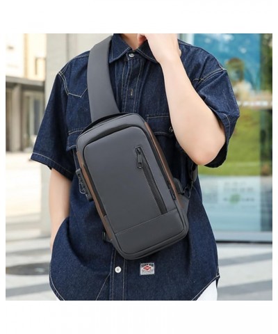 Anti-Thief Shoulder Bag with Password Lock Backpack Casual Crossbody Chest Bag Travel Sports Bag Fashion Sling Bag Black $12....