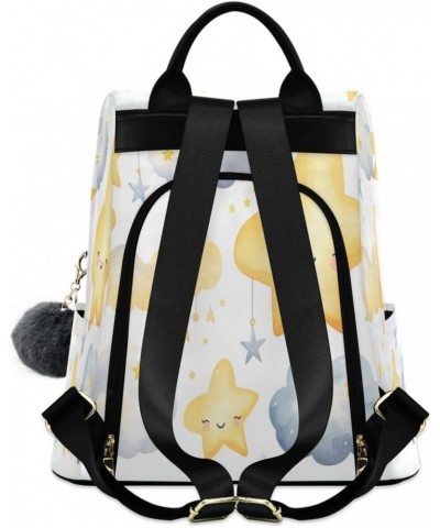 Stars Clouds Womens Backpack Purse Travel Backpack Anti Theft Shoulder Bag Satchel Bags for Ladies Work Travel Women $18.01 B...