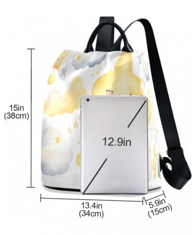 Stars Clouds Womens Backpack Purse Travel Backpack Anti Theft Shoulder Bag Satchel Bags for Ladies Work Travel Women $18.01 B...