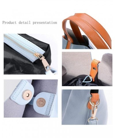 Women PU Leather Handbags Tote Shoulder Crossbody Bags Top Satchel Purses Dark Gray $25.79 Totes