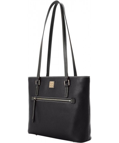 Handbag, Pebble Grain Shopper Tote Black Black $59.40 Totes