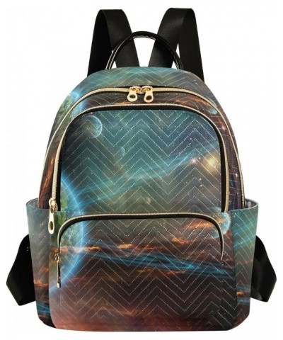 Universe Planets Fashion Travel Backpack for Women Multi Pockets Lightweight Purse for Women-M Multicolor Small $20.29 Backpacks