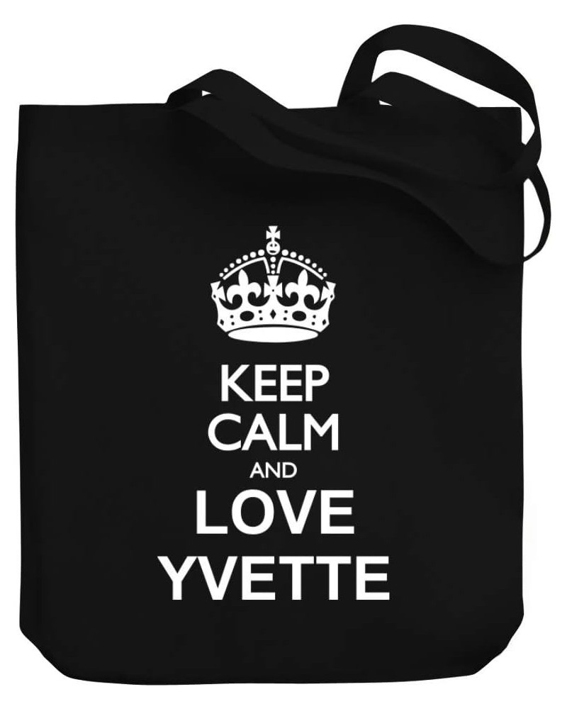 Keep calm and love Yvette Canvas Tote Bag 10.5" x 16" x 4 $18.40 Totes