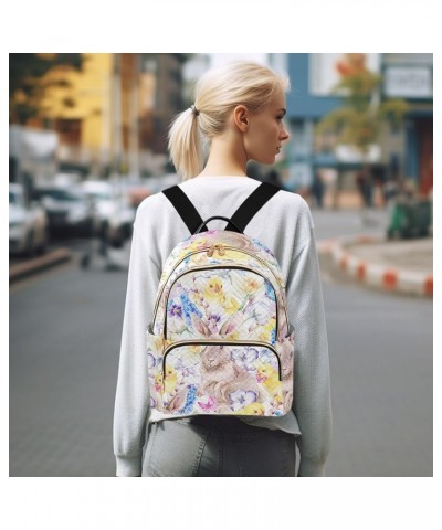 Rabbits Leaves Backpack Purse for Women Lightweight Back Pack Casual Daypack Travel Shoulder Bag Bookbag - M Small Multi03 $2...