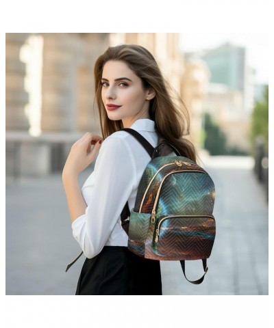 Universe Planets Fashion Travel Backpack for Women Multi Pockets Lightweight Purse for Women-M Multicolor Small $20.29 Backpacks