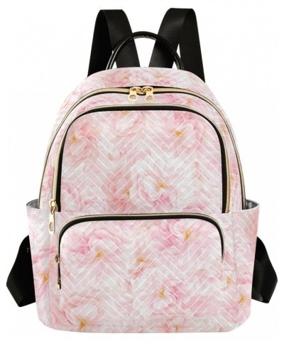 Travel Backpack Purse for Women Fashion Anti-theft Work Casual Pink Cherry Blossom Daypack Shoulder Bag Medium Size Medium $2...