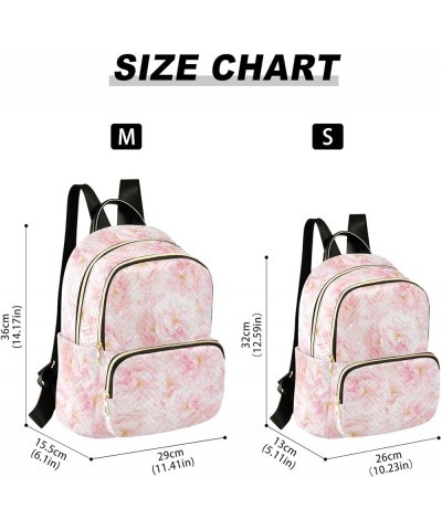 Travel Backpack Purse for Women Fashion Anti-theft Work Casual Pink Cherry Blossom Daypack Shoulder Bag Medium Size Medium $2...