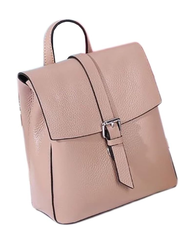 Women Bag Backpack Purse Travel Best Choice Genuine Leather Backpack Rucksack Casual Handbags Work Bag (Pink) Pink $43.19 Bac...