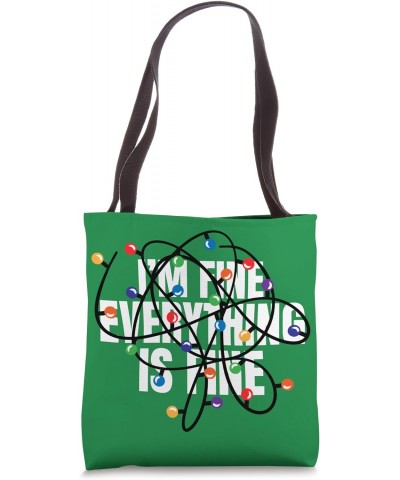 I'm Fine, Everything is Fine. Messy Christmas Lights Tote Bag $11.00 Totes