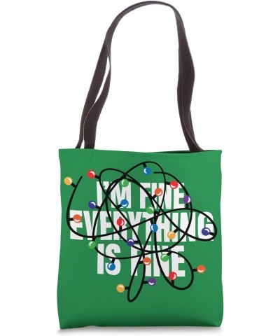 I'm Fine, Everything is Fine. Messy Christmas Lights Tote Bag $11.00 Totes