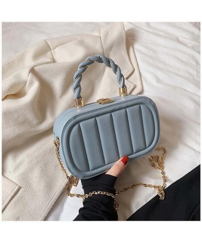 Autumn small square bag for women's crossbody bag, mobile phone bag, shoulder bag Blue $11.85 Shoulder Bags