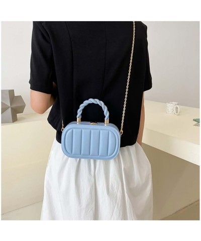 Autumn small square bag for women's crossbody bag, mobile phone bag, shoulder bag Blue $11.85 Shoulder Bags