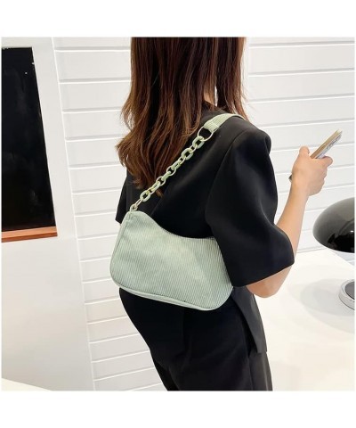 Hobo Bag for Women Cute Corduroy Small Handbag Casual Shoulder Bag Party Dating Evening Bag Green $11.01 Hobo Bags