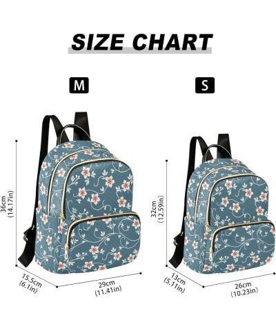 Retro Flower Style Fashion Backpack Purse for Women, Casual Daypacks, Ladies Gift for Traveling Hiking Multicolor Small $18.5...