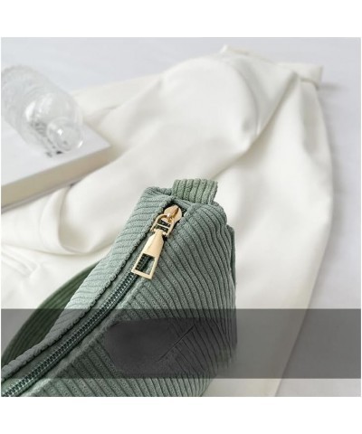 Hobo Bag for Women Cute Corduroy Small Handbag Casual Shoulder Bag Party Dating Evening Bag Green $11.01 Hobo Bags