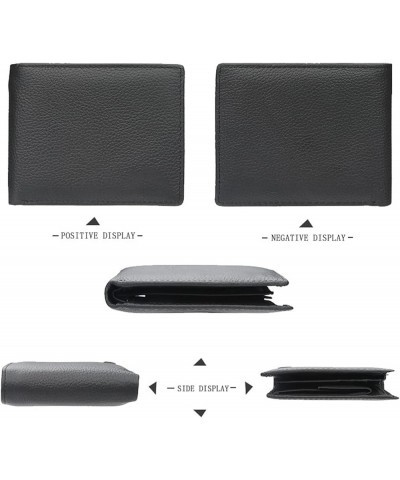 Minimalist Wallets for Men, Large Capacity Genuine Leather Stylish Wallet/Credit Card Holder (Color : A) B $27.41 Wallets