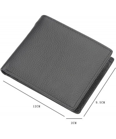 Minimalist Wallets for Men, Large Capacity Genuine Leather Stylish Wallet/Credit Card Holder (Color : A) B $27.41 Wallets