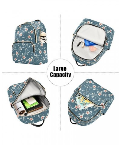 Retro Flower Style Fashion Backpack Purse for Women, Casual Daypacks, Ladies Gift for Traveling Hiking Multicolor Small $18.5...